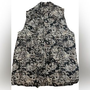 Theory Arilia Snake Print Blouse